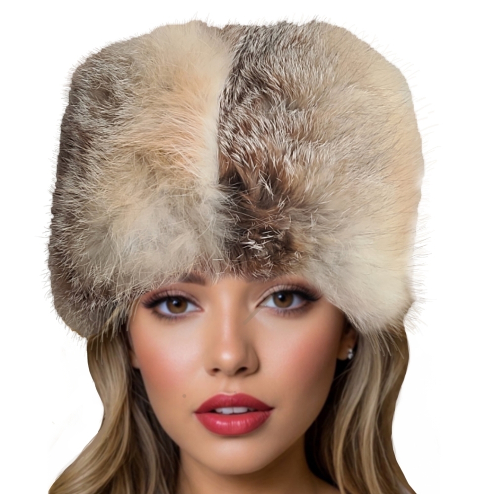 Vintage Luxurious Coyote Full Fur Trapper Hat